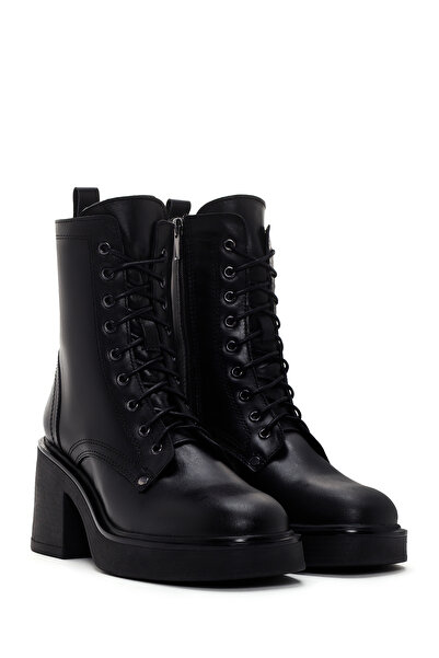 Derimod Γυναικείες δερμάτινες μπότες με τακούνι