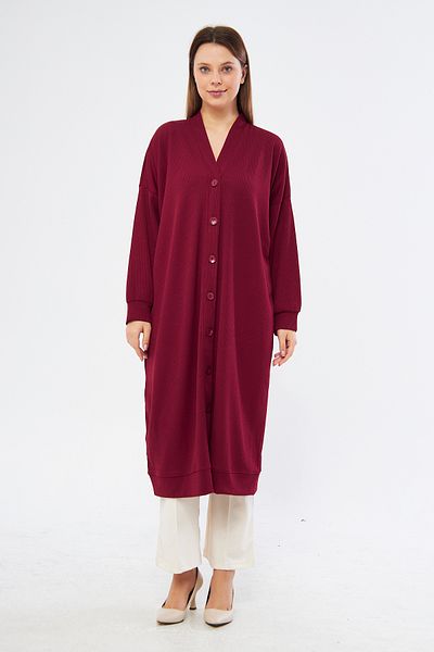 comstar Cardigan lung cu nasturi, cardigan, cardigan hijab, cardigan lung, cardigan pentru femei