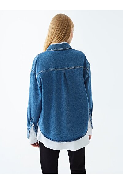 Ltb Τζιν πουκάμισο Glenna Oversized