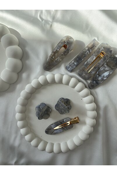 karpuzbutiks Gray Pearlescent Buckle Set