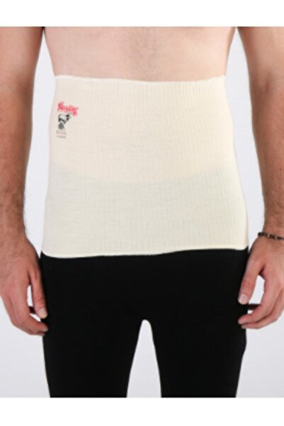 Hasyün Ecru Unisex Μάλλινο Σούπερ Λεπτό Κορσέ Μέσης