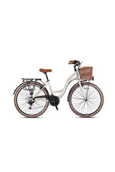 Geroni 28j Sırıo 21v Vb Şehir Bisikleti - Ekru Kahverengi - 44 Kadro