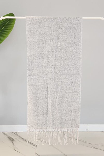 REMSA Tasseled Boucle Scarf Shawl 45X200 cm 1285 Gray