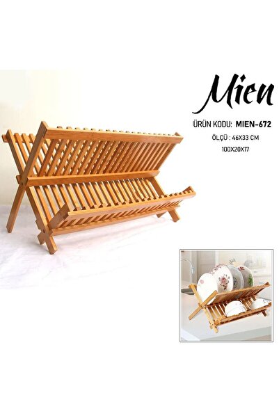 MİEN Mien Bambu Tabaklık-Bulaşıklık