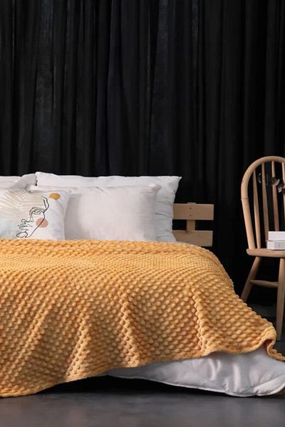 MİNK Cuvertura Dubla Mink All Season 500 Mustard - 200*220 cm