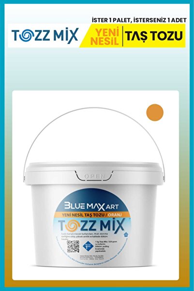 Tozz Mix Döküm Tozu, Beton Harcı, Saksı Harcı, Taş Tozu, 1 Kg