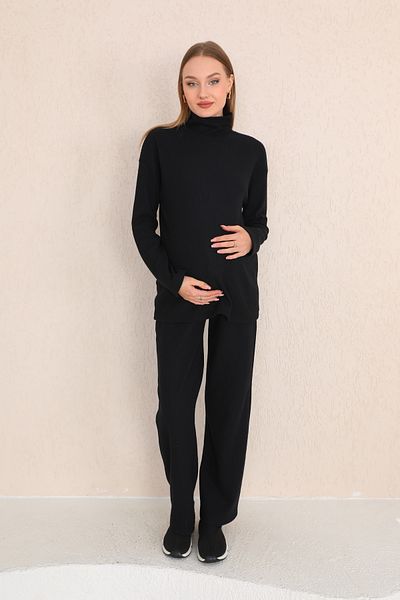 Miss Dünya Lissa Γυναικείο Σετ Φούτερ εγκυμοσύνης και εγκυμοσύνης από μαλακό ύφασμα με ζιβάγκο