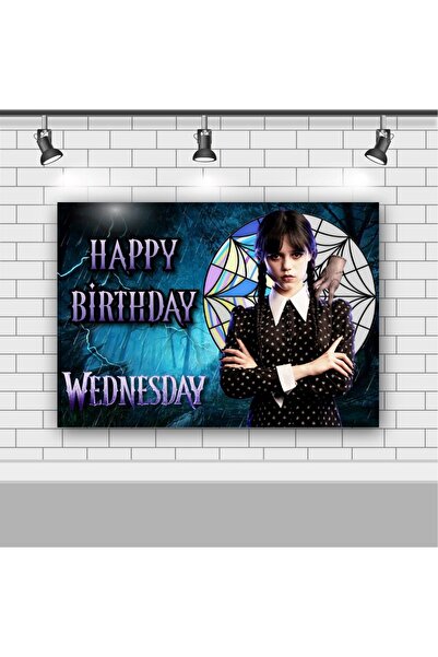 kullanatparti Wednesday Temalı Parti Afişi 100x140 Ölçüsünde Branda Afiş