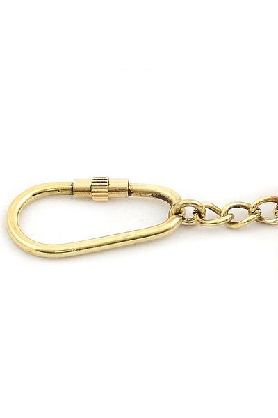 keyfimshop Brass Diver Head Keychain