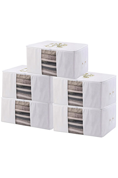 umbellatum 5 Τεμάχια - Τσάντα Ρούχων Πουλόβερ με Παράθυρο 45 Χ 40 Χ 30 εκ.