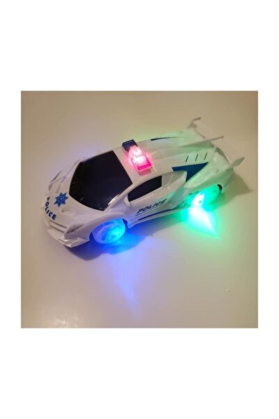 OYUNCAK STORE Renkli Pilli Işıklı Sesli Çarpınca Dönen Polis Aracı