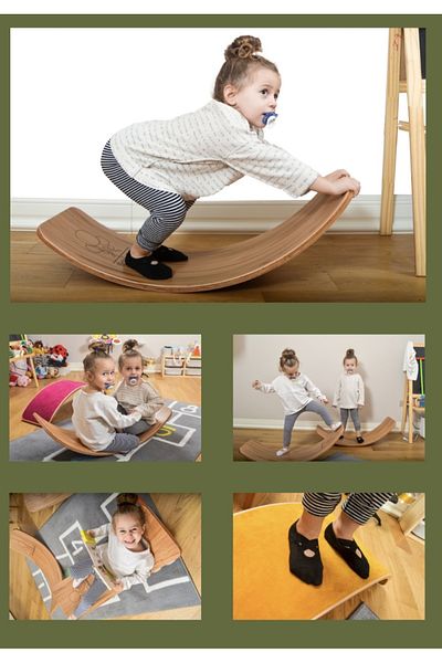 Stone Children's Montessori Waldorf Yoga Board
