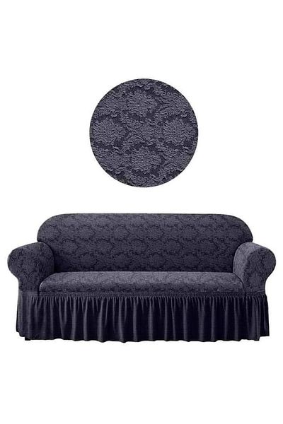 uytm Flexible Jacquard 3-Seat Sofa Cover - Standard Sofa Sofa Bed Cover with Lycra and Elastic