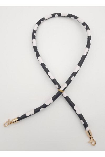 angel çanta aksesuar Angel Bag Accessory Faux Leather Cord Bag Handle Black White Leopard Light Gold Metal