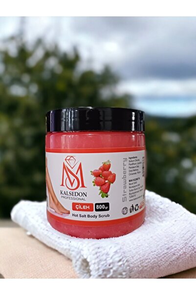 MS Kalsedon PROFESSİONAL Çilek Aromalı Canlandırıcı & Yumuşatıcı El Ayak Ve Vücut Bakım Peelingi 800ml