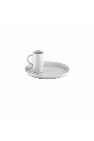 Kütahya Porselen Agora 24 cm Non-Decorated Tea Plate Set of 2