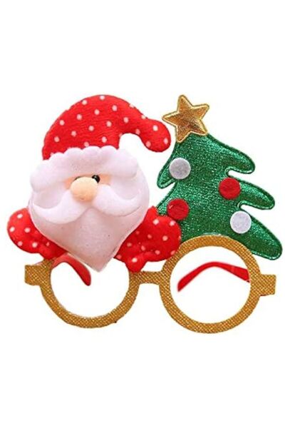 parti sürprizi Yılbaşı Partisi Noel Baba Çam Ağaçlı Gözlük
