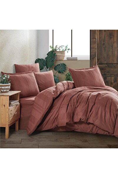 Clasy Unita V2 Tile - Double Duvet Cover Set, 100% Cotton Ranforce