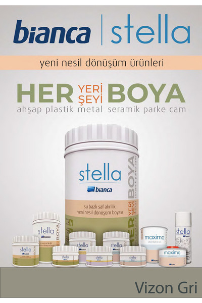 Bianca Stella Su Bazlı Saf Akrilik Boya 1Lt