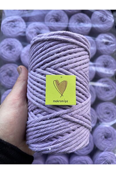 Makromİps MAKROME İP 250 gr TEK BÜKÜMLÜ PAMUK TARANABİLİR GÖKKUŞAĞI ÇANTA TERLİK SEPET PERDE SUPLA
