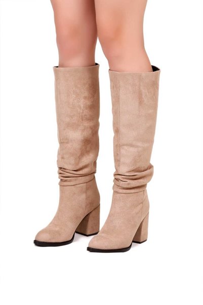 Eray Women's Gusseted Long Winter Boots. Heel 8cm