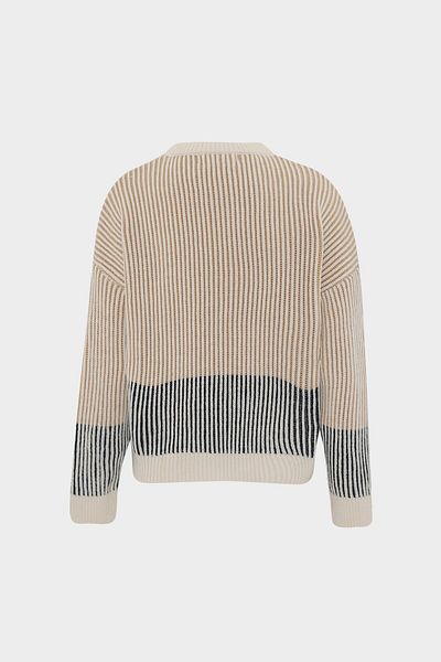 Açelya Okcu Γυναικείο πλεκτό πουλόβερ Crew Neck Loose Thessaloniki Knit Color Transition