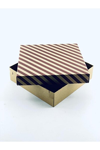 Feza Kutu 23x23x6 Hediyelik Kutu Kraft Kutu Karton Kutu YIlbaşı Kutusu Pasta Kutusu Kargo Kutusu (10 ADET)