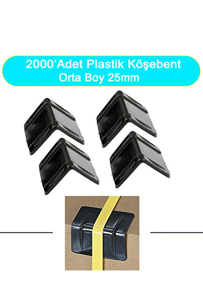 Tanpet 25mm Plastik Köşe Koruyucu Köşebent Çember Koruyucu Plastik 2000 Adet