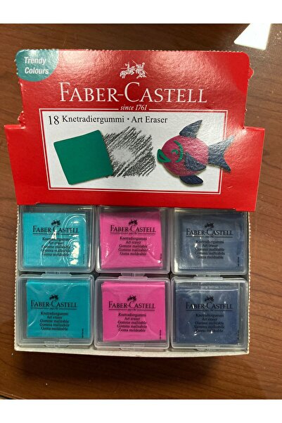Faber Castell Hamur Silgi Pembe Turkuaz Mor Renkte ( 1 Adet )