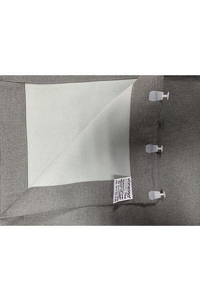 Brillant Dreamper& Linen Blackout Sunshade Ανοιχτό Γκρι Κουρτίνα Πλήρως Αποκλείει τη Θερμότητα και το Φως Χωρίς Πτυχώσεις Επίπεδη Ραφή