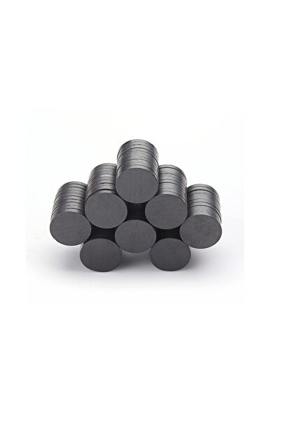 Hdg 18x3 mm Yuvarlak Mıknatıs, Çok Amaçlı, Süsleme Mıknatısı, Ferrit Magnet -kokulu Taş-nişan - 50 ADET