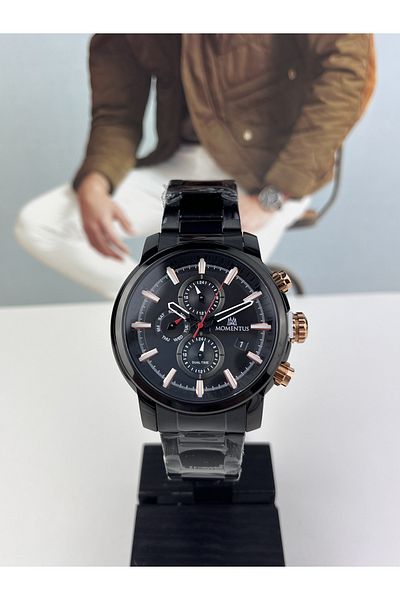 Momentus DAMAT MODEL STEEL MEN'S WRISTWATCH 5 ATM WATER PROOF