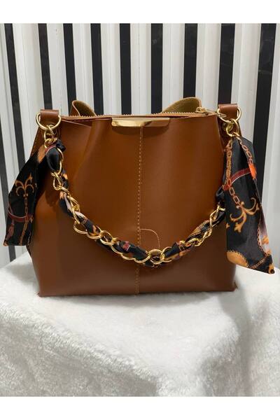 SHIKIRTI Жіноча сумка через плече з деталями у вигляді хустки