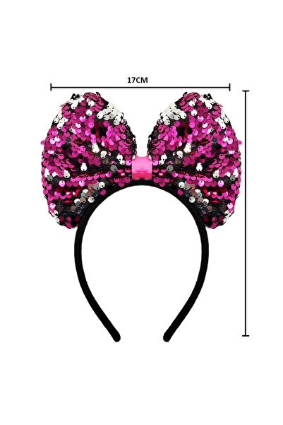 Big Party Φιόγκος με πούλιες και κορδέλες, φούξια