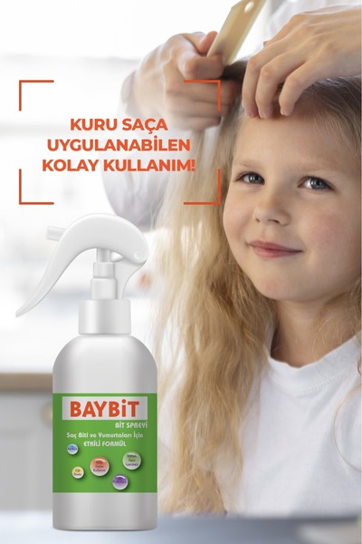 BAYBİT Saç Biti Bit Spreyi 100 Ml + Bit Şampuanı 200 Ml