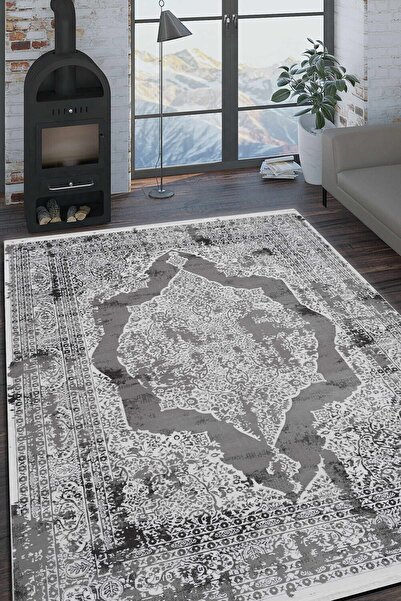 Royal Halı Royal Palette Pa19a Gri Klasik Dokuma Taban Halı