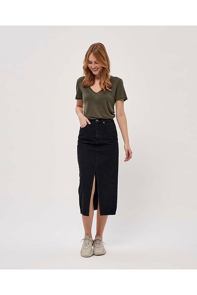 SUDEM BUTİK ANTHRACITE DENIM SKIRT