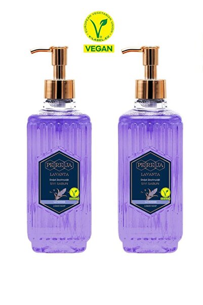 Pereja صابون سائل بزيت الزيتون الطبيعي باللافندر 500 مل 2 عبوة