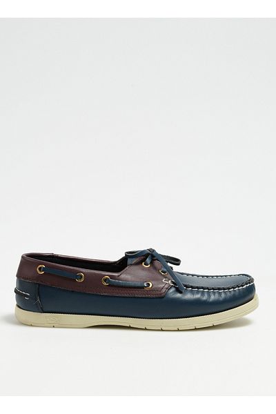 North Of Navy Leather Navy Blue Men's Casual Shoes Ygz5002