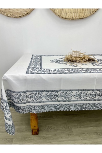 KURULAR RİZE BEZLERİ مفرش طاولة مطبوع عليه زهور