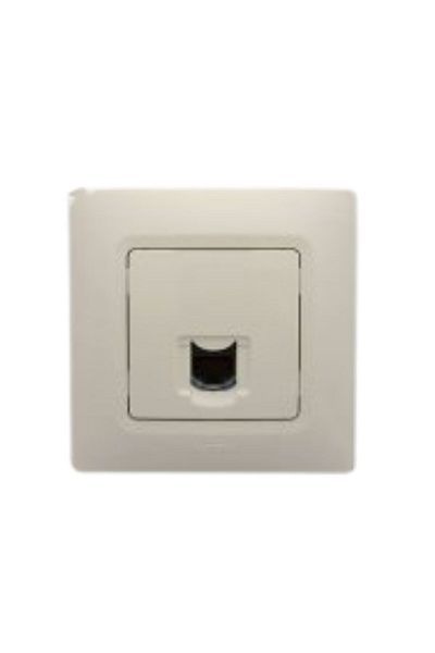 Legrand Salbei Beige (Cream) RJ11 Phone Socket767429 Legrand (Frame Included)