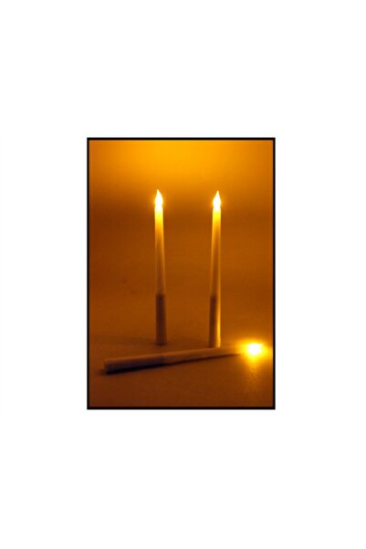 Kokoş Parti Pilli Şamdan Mumu