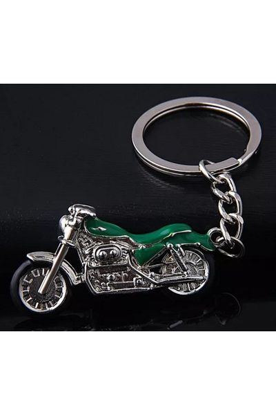 AYCANSTORE Classic Motorcycle Keychain (Green Color)