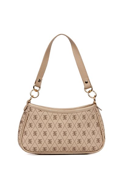 Newish Women's Patterned Cross Hand and Shoulder Baguette Patterned Anti-Theft Rfid Wallet and Card Holder