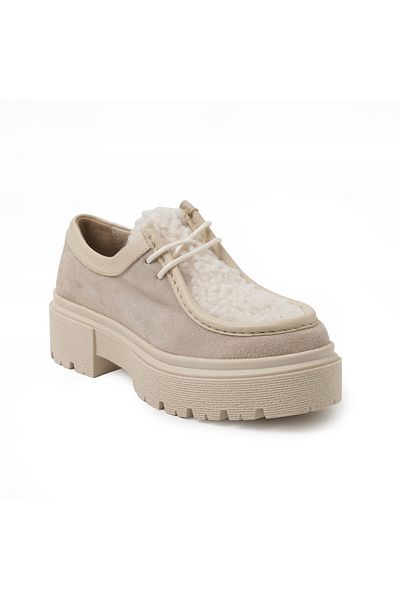 John May Pantofi casual de damă Rd-5861 John May Suede Beige Combinație