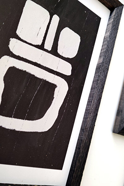 Tooall Set de 10 modele Boho, MDF de 3 mm cu cadru din lemn negru, imprimat UV