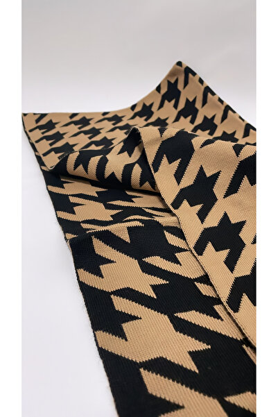 Onur Етол - Двустранен шал за рамо с шарка „хаундстут“, марка Етол Зимен продукт, дебел тъкан плат