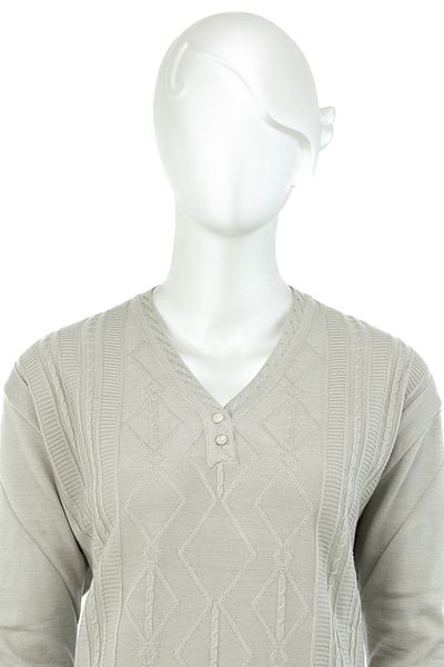 Oppland Tricotaj de iarnă din lână pentru femei Pulover pentru mamă, cu doi nasturi, decolteu în V, lycra, croială confortabilă, model complet