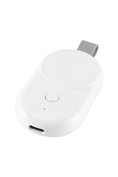 Ally Watch için Type-C Wireless Manyetik Şarj Cihazı - Mini Powerbank 1100mAh BEYAZ
