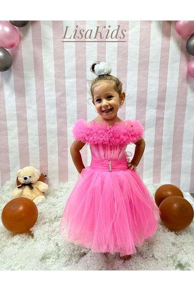 LisaKids 1-5 YEARS SHORT TAILED EVENING DRESS